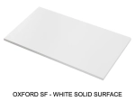 Plan de toilette suspendu, pour vasque à poser, L 50 à 201 x P 30 à 51 cm, finition lisse mate, 10 couleurs au choix, Anti bactérien, résine Akrytan®, Livraison Offerte.